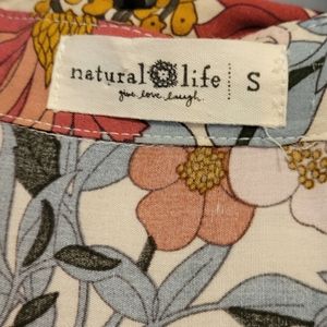 Natural Life Midi/Maxi dress. It has a collar and buttons halfway..Pretty Colors